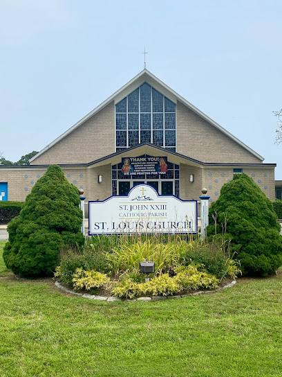 Exterior of St. Louis Church at St. John XXIII Parish in West Haven